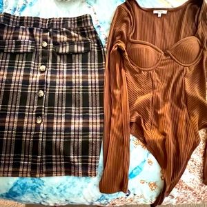 Skirt set W/ body suit